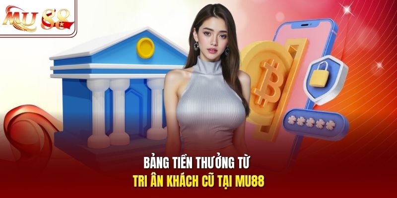 Bảng tiền thưởng từ tri ân khách cũ tại mu88