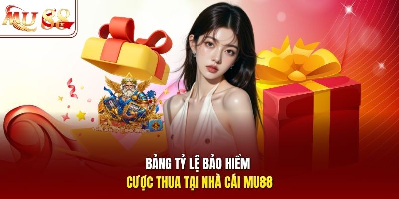 Bảng tỷ lệ bảo hiểm cược thua tại nhà cái mu88