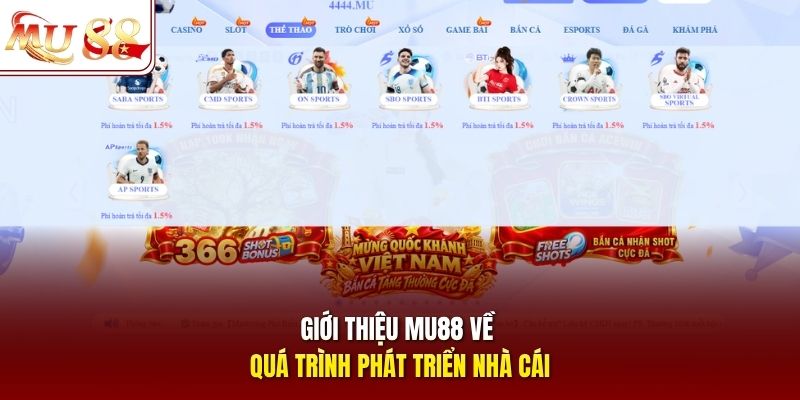 Giới thiệu mu88 về quá trình phát triển nhà cái Giới thiệu mu88 về quá trình phát triển nhà cái
