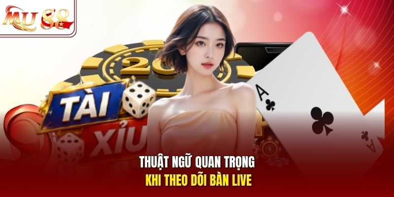 Thuật ngữ quan trọng khi theo dõi bàn live Thuật ngữ quan trọng khi theo dõi bàn live